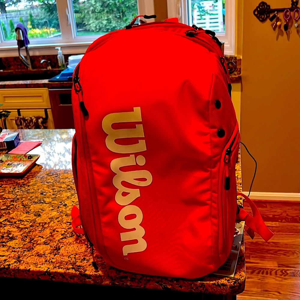 Wilson Red Tennis Backpack